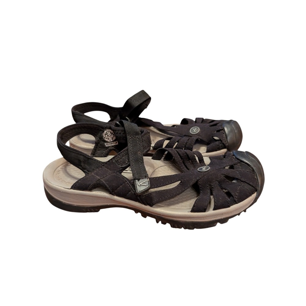 Keen Rose Sandals Womens 8.5 Black Hiking Water Shoes 1008783 - Picture 6 of 8